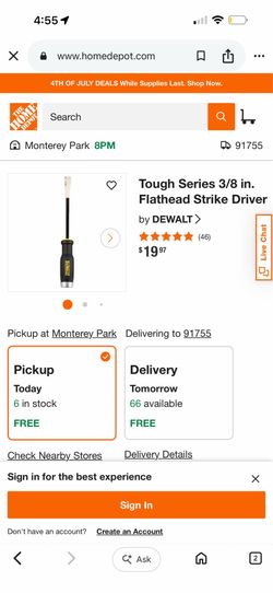 Tough Series 3/8 in. Flathead Strike Driver