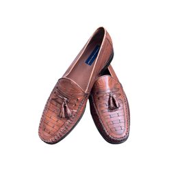 Vintage Giorgio Olivetti Leather Driving Loafers
