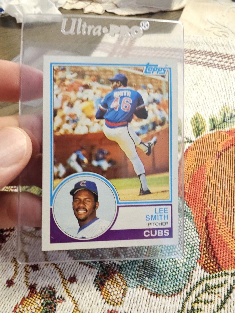 Lee Smith Chicago Cubs 4 1983 Topps Baseball Cards 