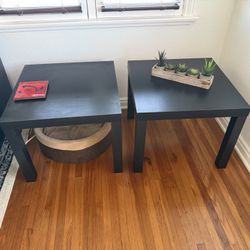 Black side tables