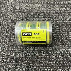 Ryobi One PLUS+ AC80RL3 OEM .080 Inch Twisted Line and Spool Replacement