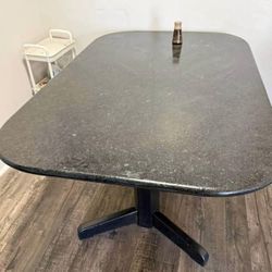 Granite Pedestal Dining Table 