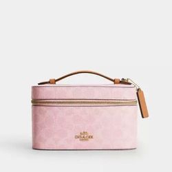 Coach Outlet Powder Pink Cosmetic Case Rare