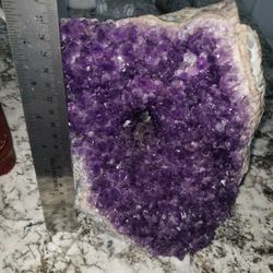 Amethyst with stand