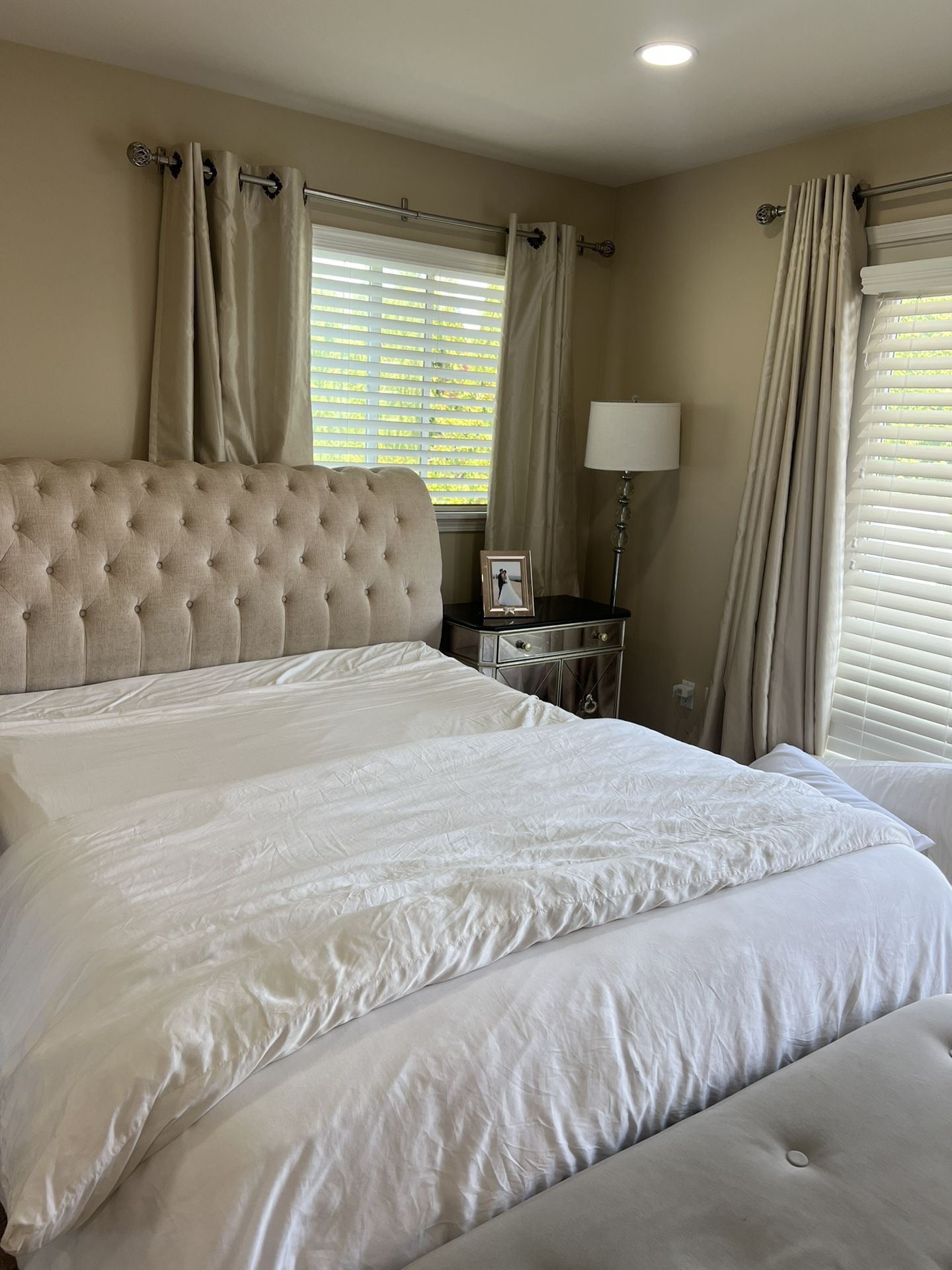 Queen Size Upholstered Bed-Macys