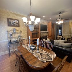 Real Kitchen Table & 6 Chairs