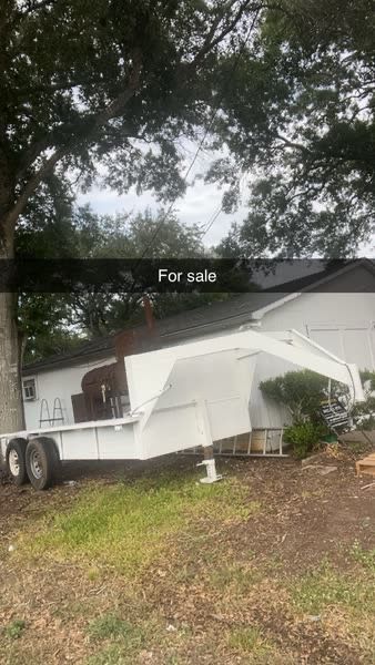 Bbq Pit On Gooseneck Trailer