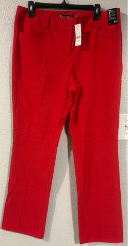 7th Avenue Design Studio Red Pants Size 12