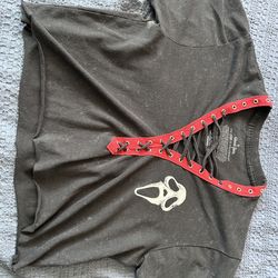 Ghostface crop top