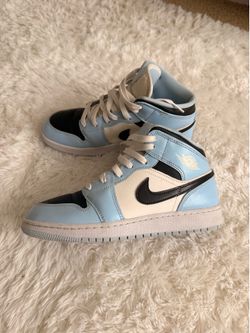 Air Jordan 1 Mid Ice Blue Sneakers