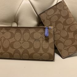 Authentic Coach Wallet  2 Piece 