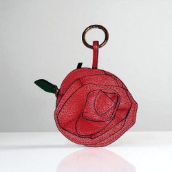 Vera Bradley and Disney Red and Blue Floral Keychain/Coin Purse