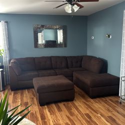 Ashley Sectional, Chaise, And Ottoman 