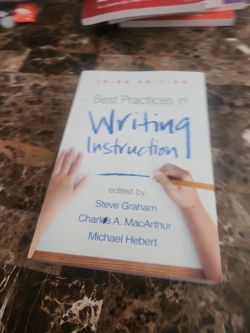 Best practices in writing instruction textbook