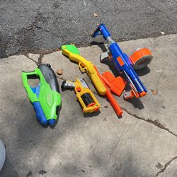 Nerf And Water Toy Guns 