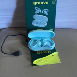 Onn Groove Wireless Ear Buds Blue