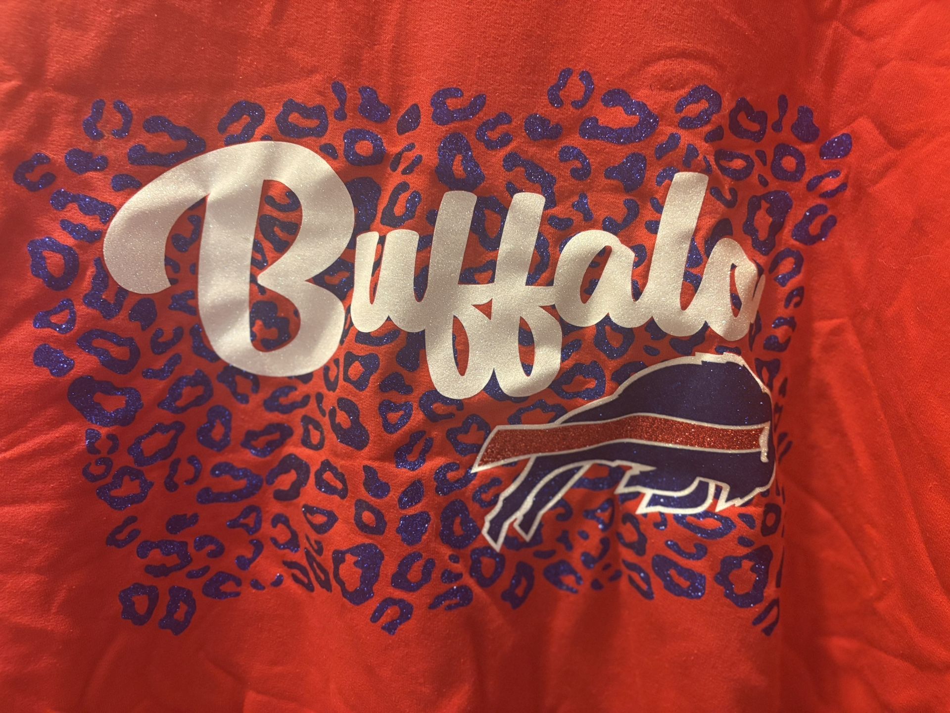 XL Custom Buffalo Bills Women’s Crewneck Sweatshirt 
