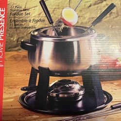 11-piece Stainless Steel Fondue Set