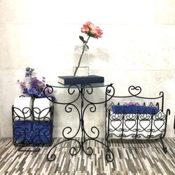 Three Fabulous Wrought Iron Items ... Check Out My Other Offers Too