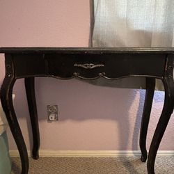 Black Wooden Rustic Writing Desk