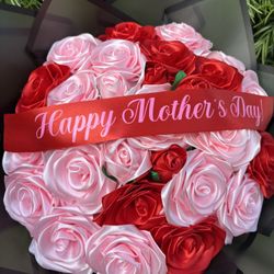 Pink And Red Eterna Rose Bouquet 