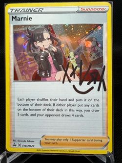 Marnie black star holo promo Pokemon card