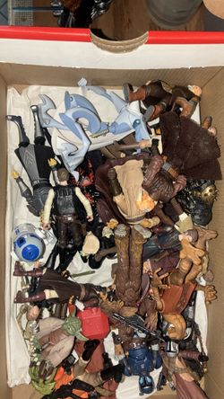 Box Full Of 3.75 Star Wars Figures