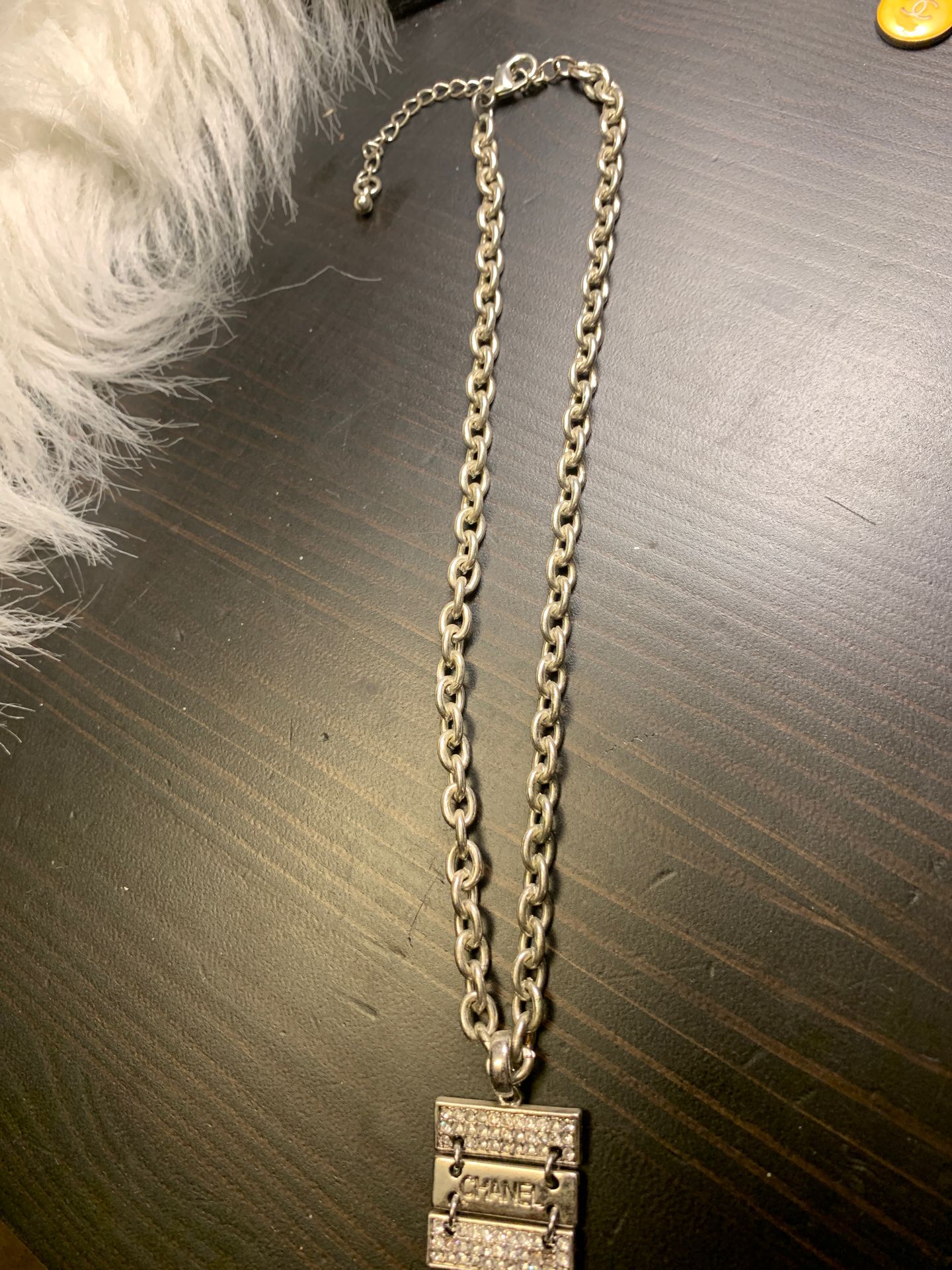 Beautiful silver tone necklace