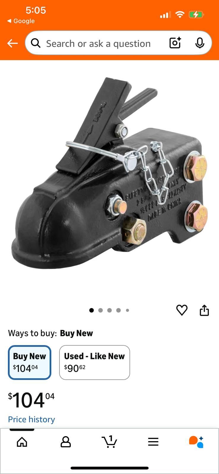 Heavy duty cast trailer coupler 