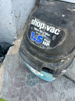 Shop vacuum wet