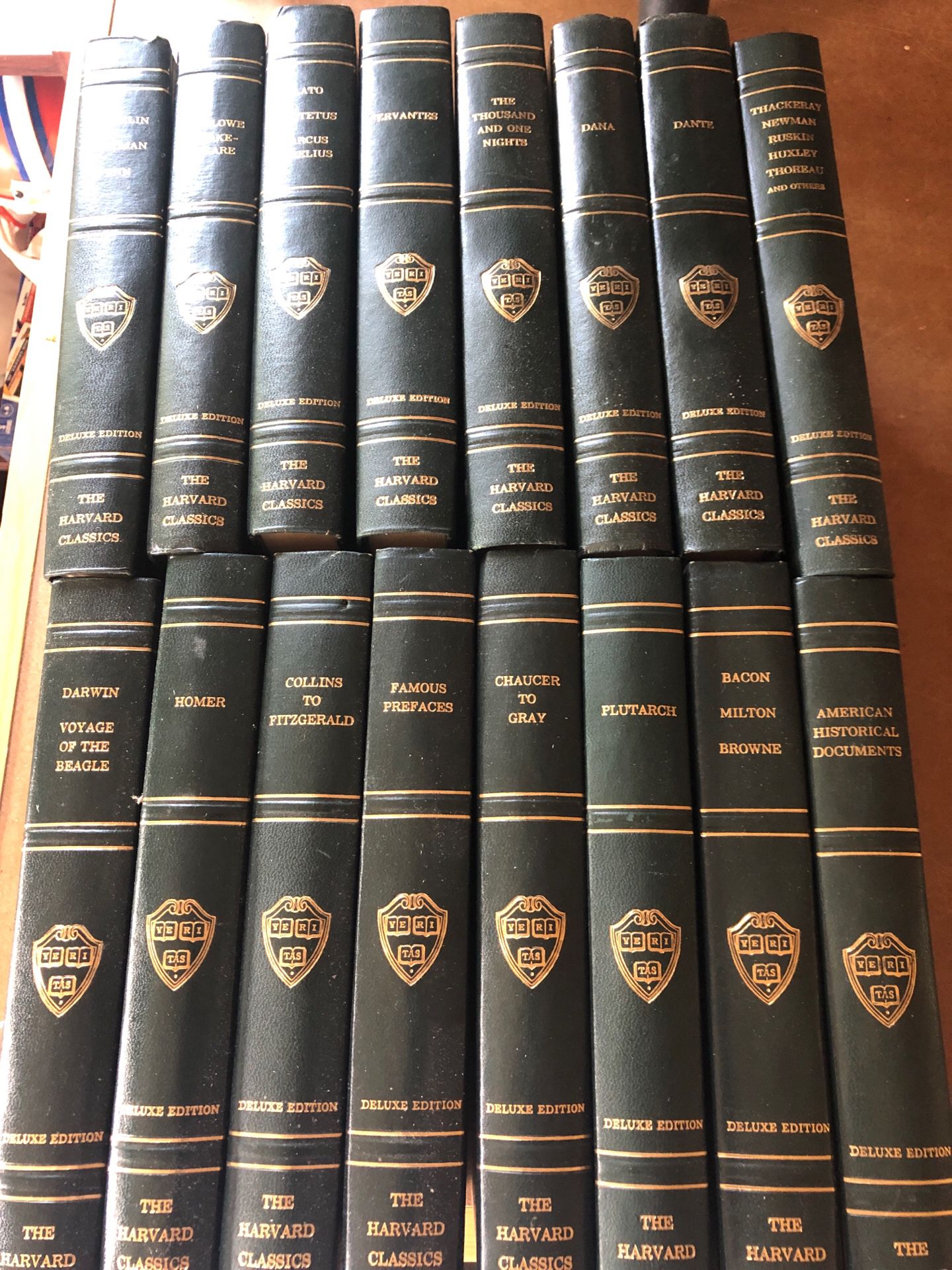 Set of 16 Harvard Classics. Deluxe Edition
