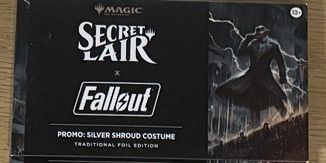 MTG Fallout: Silver Shroud Costume Traditional Foil Promo Sealed