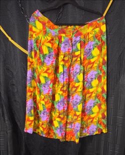 Vintage 1980s Palazzo Gaucho Pants Colorful