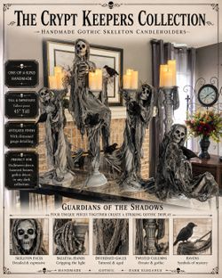 The Crypt Keepers ā One-of-a-Kind Halloween Gothic Collection Of 4