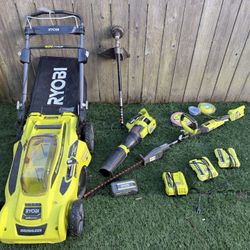 Ryobi Battery Powered Lawn Equipment 