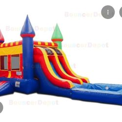 Bouncy house water slide 