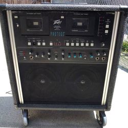 Very Rare !WORKING! Peavey Protege RM Amp Dual Cassette System