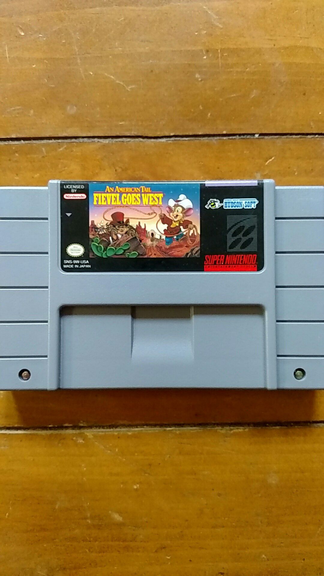 An American Tail Fievel Goes West SNES