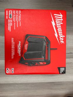 Milwaukee M18 Lithium-Ion Cordless PACKOUT Jobsite Radio/Speaker with Built-In Charger