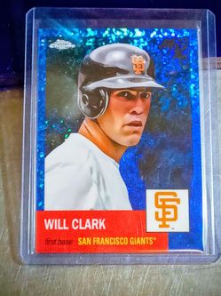 2022 Topps Platinum Will Clark Blue Diamond Ref #'d 126/199