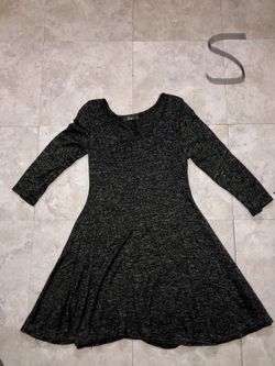 Mini Black Casual Flowy Dress