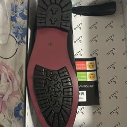 Calto Blk Leather Shoes . 