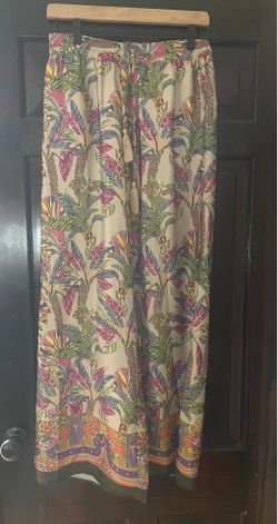 Silk Tahari wide leg pants