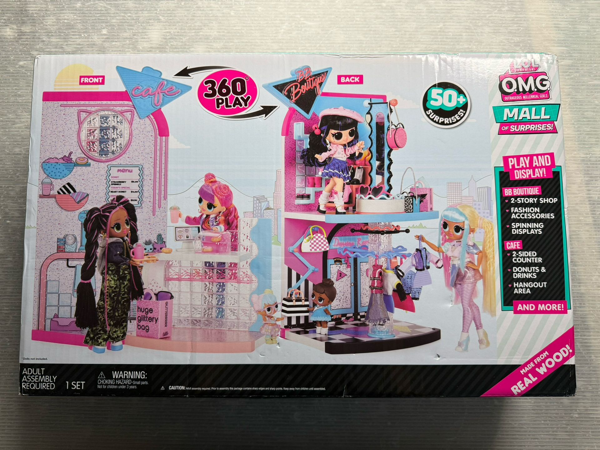 LOL O.M.G.Mall of Surprises!BB Boutique and Cafe 360 Degree Play 50 Surprises