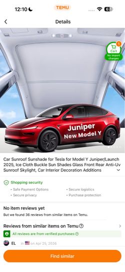 Tesla juniper accessories