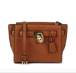 NWT Michael Kors Hamilton Traveler Luggage Messenger Leather Crossbody Handbag
