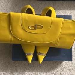 Italian Leather Shoe And Bag Size 38