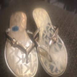 Mk Gold Celebrity Sandals