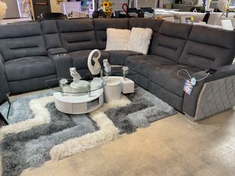 Beautiful Furniture Sectional  Power  Recliners On Sale Only $1999