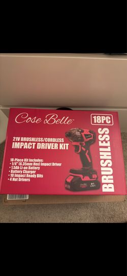 NEW 21V BRUSHLESS CORDLESS IMPACT DRIVER KIT